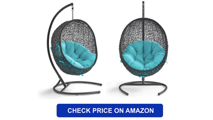 modway egg swing chair